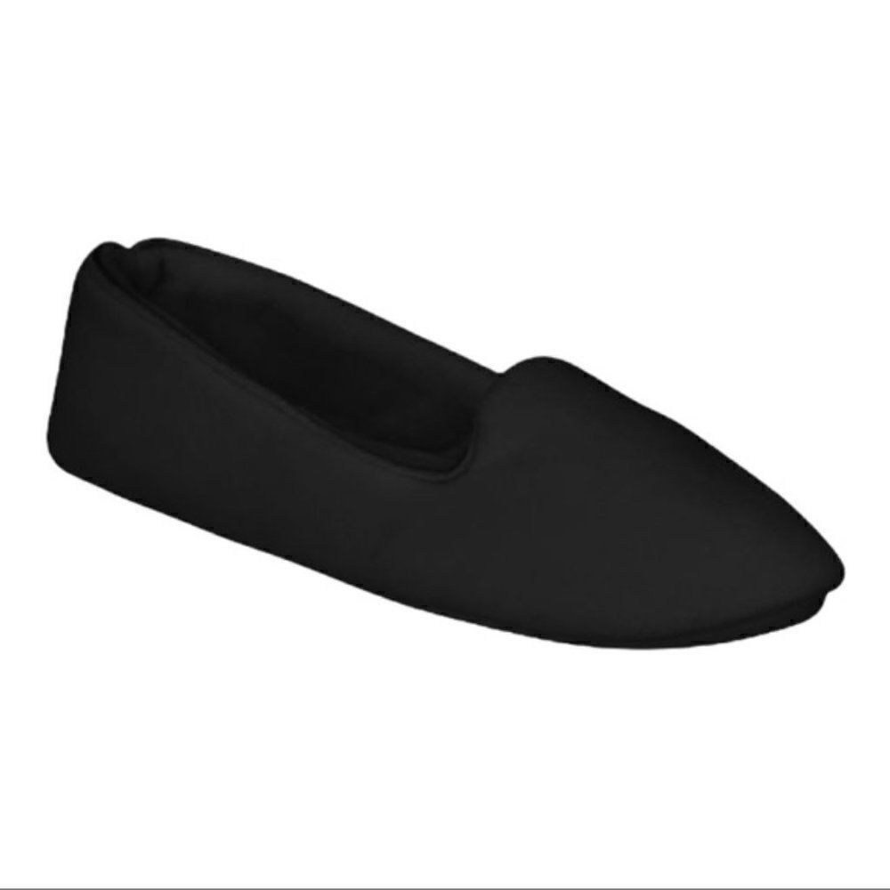 Charter Club Memory Foam Black Loafer Slippers NWT
